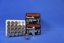 Ammo Remington 41 Rem Mag. 40 total rounds.