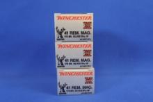 Ammo, Winchester 41 Rem Mag. 60 total rounds.