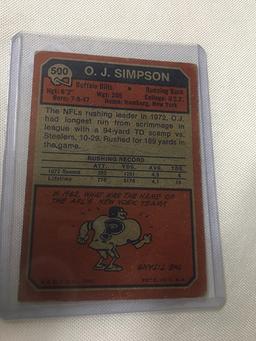 1973 Topps O.J. Simpson #500