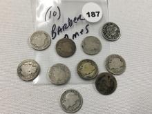 (10) Barber Dimes