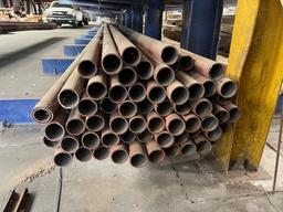Apx. 55 Sticks Of 2in X 30ft Metal Pipe