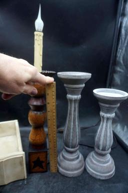 Decorative Drawer, Candle Holders