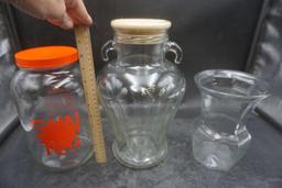 3 - Glass Jars & Vases