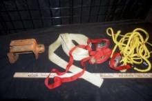 Tow Strap, Rope & Metal Strap Holder
