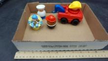 Toy Figures & 2002 Mattel Fire Truck