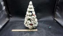 Snowy Christmas Tree W/ Lights (Electric)