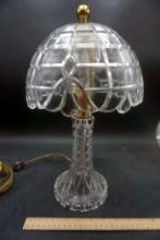 Glass Lamp Base W/ Glass Shade