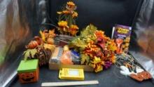 Fall Greenery, Pumpkin Box, Wicker Pumpkin, Emergency Candles, Pumpkin Carving Set, Sign