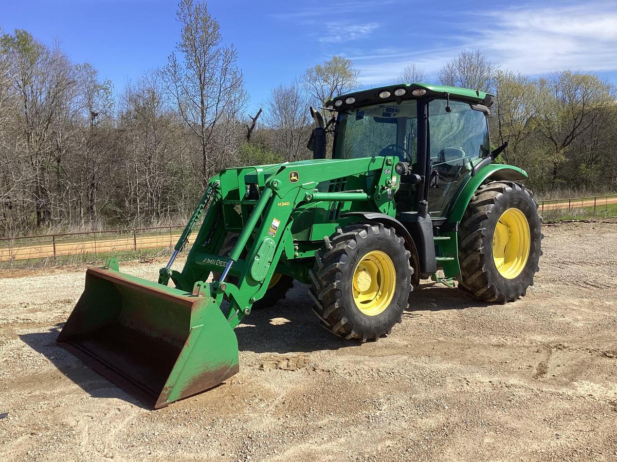 2014 John Deere 6125R Tractor W/ JD H340 Loader