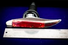 Case National Knife Collectors Association, 1 of 3000, Red bone handles, NKCA shield, 9 dot date cod