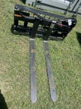 New AGT 48" Quick Attach Hydraulic Pallet Forks