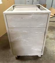 1 Door 1 Drawer Rolling Metal Cabinet - Qty. 12x Money - New