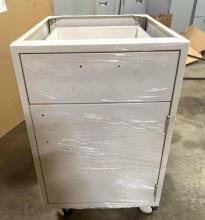 1 Door 1 Drawer Rolling Metal Cabinet - Qty. 4x Money - New