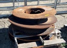 Pallet of Oil Field Drill Plates - 3/4 inch plate steel