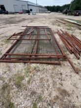 Miscellaneous fence panels and pipe