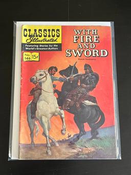 Classics Illustrated #146 With Fire and Sword 1958 Silver Age Comic 15 Cent Cover