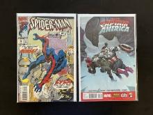 All-New Captain America Marvel Comic #3. Spider-Man 2099 Marvel Comic #18.