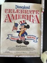 Celebrate America Employee Appreciation Cardstock Poster With Ron Miller Signature March 1983 Presid