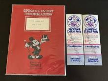 Disneyland Special Event Info Folder for Employees 25 Hour Birthday Party July 1980 Entertainment Ed
