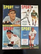 (4) 1953 "Sport" Magazines - Great Photo Covers.