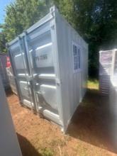 9 FOOT OFFICE CONTAINER WITH DOOR AND WINDOW