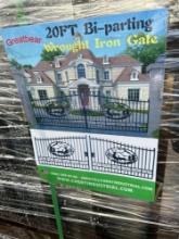 Greatbear 20FT Bi-Parting Wrought Iron Gate