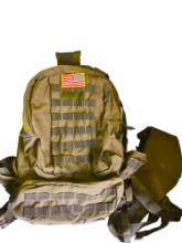 ARMY GREEN BACK PACK -  PICK UP ONLY