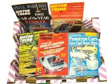 30+ VINTAGE 1960's, 70's, 80's CAR MAGAZINES - PICK UP ONLY