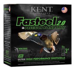 Kent Cartridge K123FS363 Fasteel 2.0 12 Gauge 3 1 14 oz 3 Shot 25 Per Box