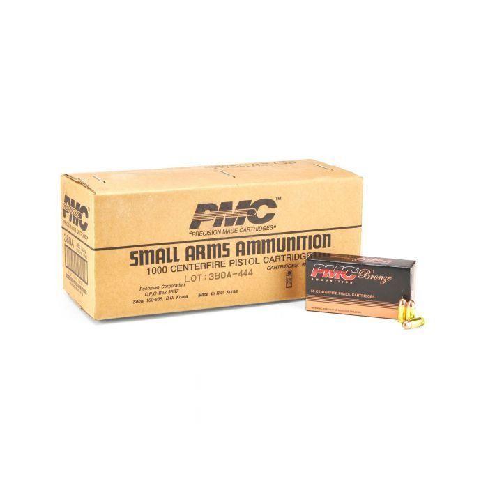 PMC Bronze .380 ACP Handgun Ammo - 90 Grain | FMJ