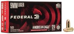 Federal AE9N1 American Eagle IRT Training 9mm Luger 124 gr Total Metal Jacket TMJ 50 Per Box