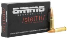 Ammo Inc 300B220TMCSTLA20 stelTH Personal Defense 300 Blackout 220 gr Total Metal Jacket TMJ 20 Per