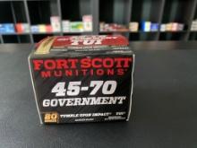 Fort Scott Munitions - Tumble Upon Impact - 20 Round Box - 45-70 Government