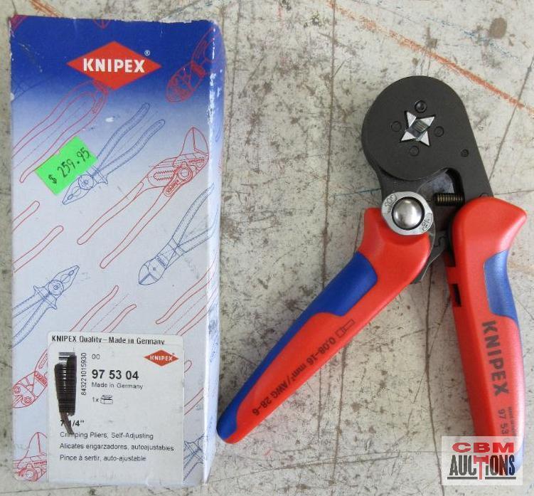 Knipex 975304 7-1/4" Self-Adjusting Crimping Pliers