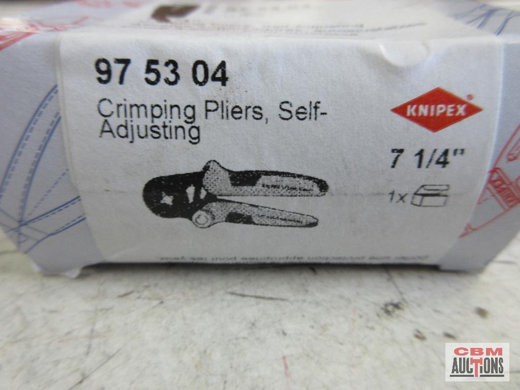 Knipex 975304 7-1/4" Self-Adjusting Crimping Pliers