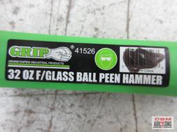 Grip 41526 32oz Fiberglass Ball Peen Hammer...