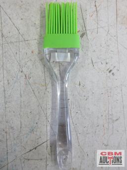 E-Z Cuisine Kitchen Knives Green Basting Brush... Green Spatulas - Set of 2 ...
