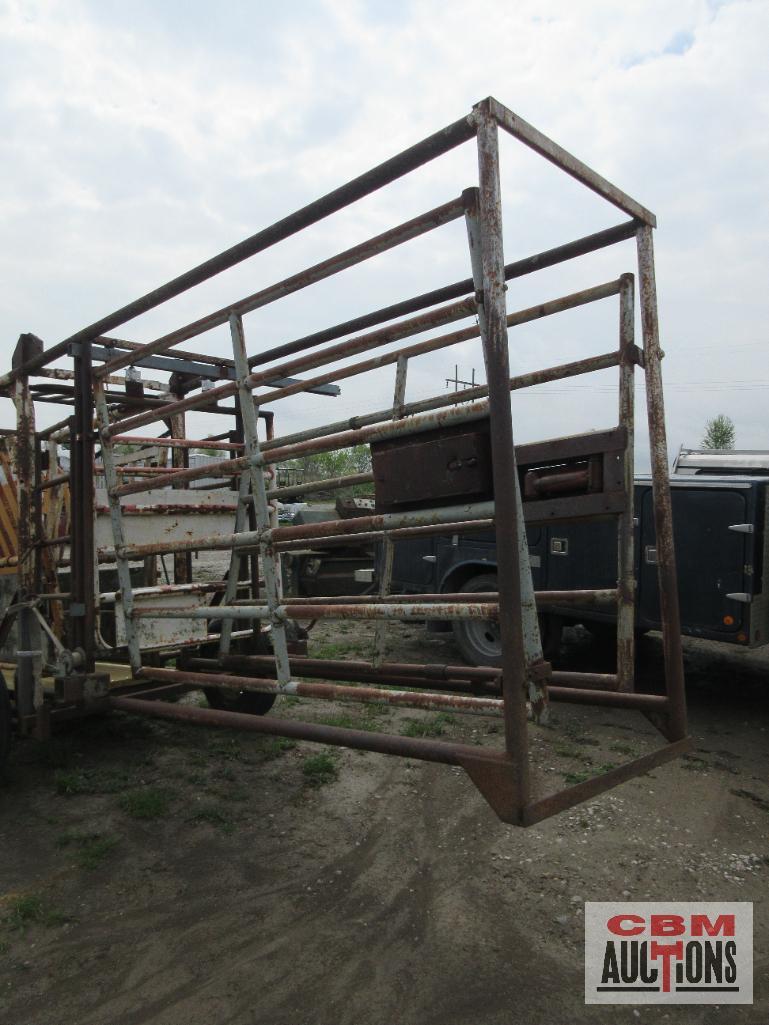 Portable Cattle Squeeze Chute, For-Most 30T Head Gate, Chute With Palpation Gates, New Floor Boards,