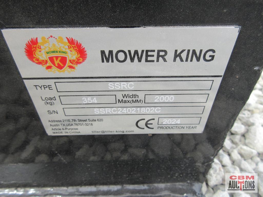Mower King SSRC72 72" Skid Steer Brush Cutter Mower, Hoses & Couplers S#802C SHIPPED WITH NO OIL IN