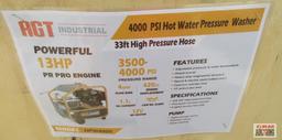 AGT INDUSTRIAL HPW4000 Commercial 4000 PSI 13Hp Gas / Diesel Burner Powered 13HP Hot Water Pressure