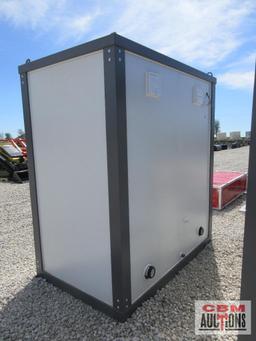 Bastone 110V Portable Restroom Toilets With Double Stools, Dimensions: L 4.3' W 7' H 7.7' Weight: