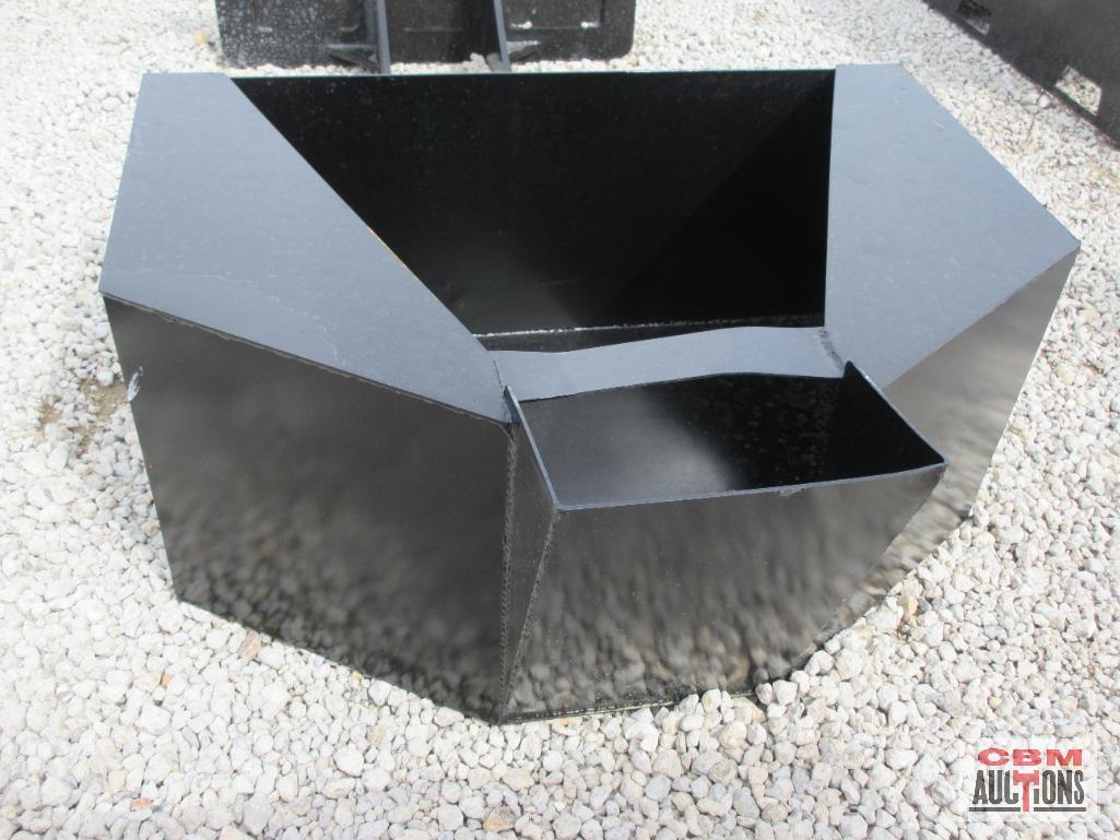 3/4 Cu Yard Skid Steer Concrete Placement Bucket Weighs #440 (Unused) *2