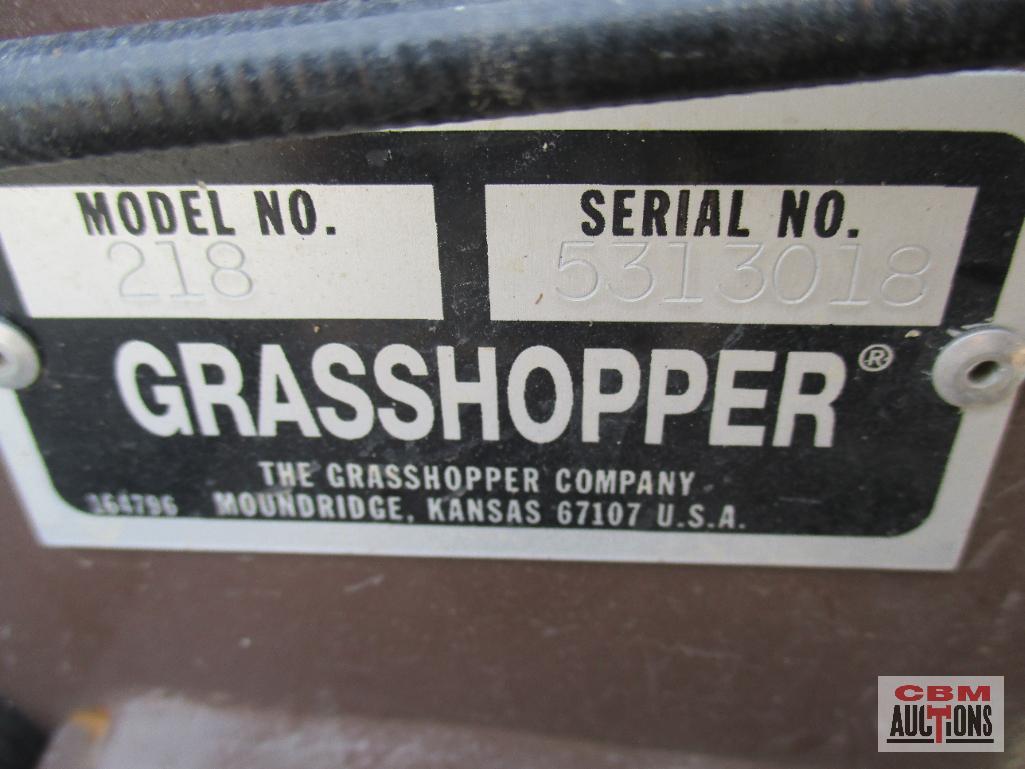 2003 Grasshopper 218 Mid-Mount Mower, 18 Hp Kohler, 996 Hrs, 48" Deck S# 3018 (Unknown)