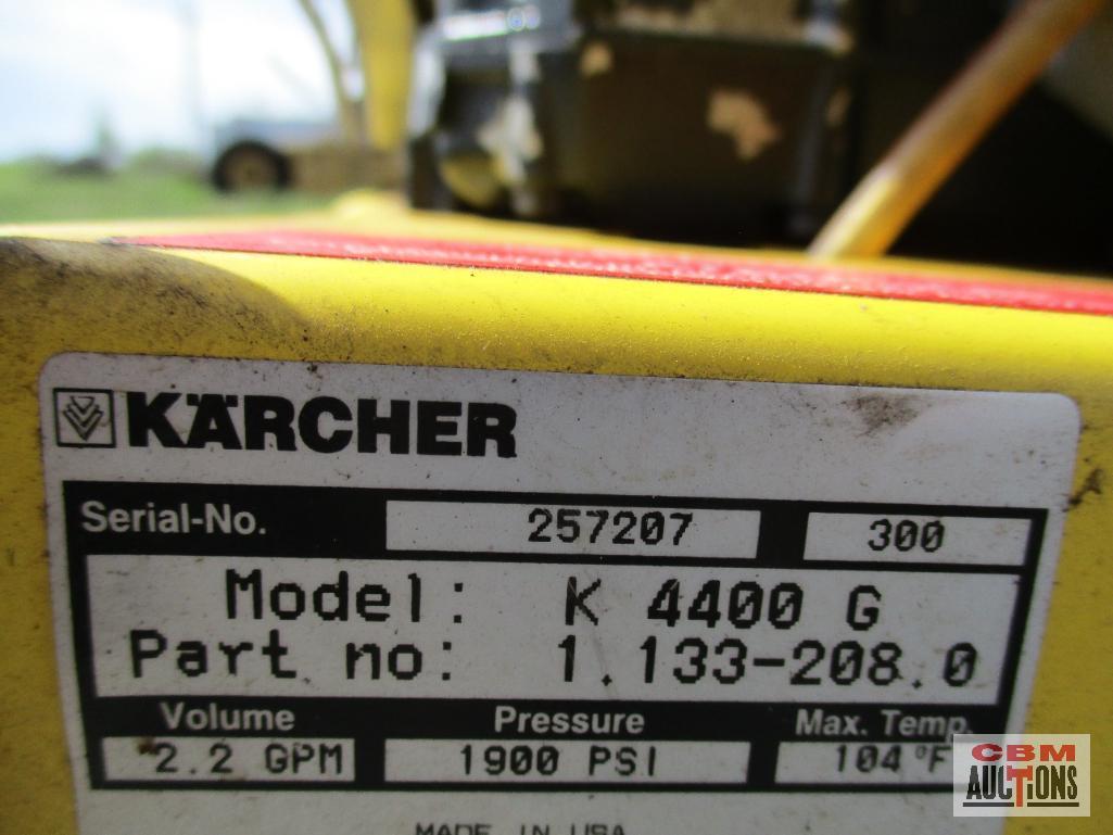 Karcher 4400G High Pressure Washer 1900 PSI, 2.2 GPM, 6.0HP - NEEDS PUMP...
