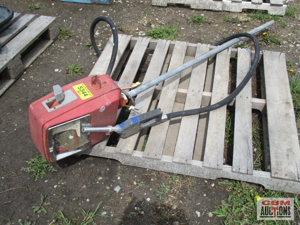 Electric Red Fuel Pump w/ Pipe
