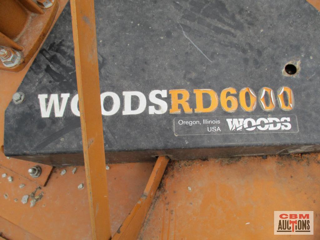 Woods RD6000 3Pt Finish Mower, 540 Pto & Extra Blades (Seller Said Runs)