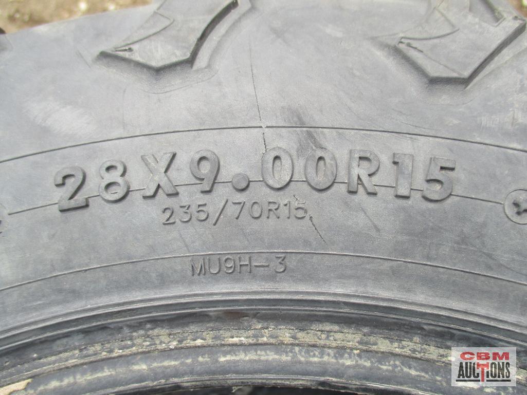 (4) ATV Tires 28x9x15 & 28x11x15