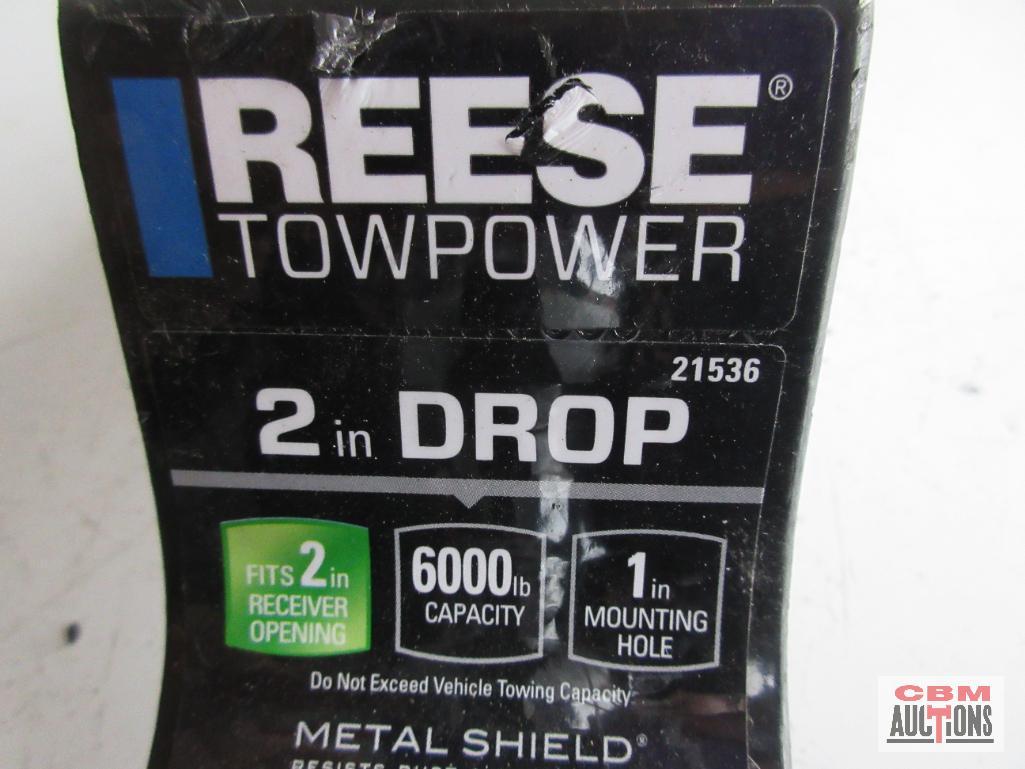 Reese 21536 Tow Power 2" Drop Hitch, 1" Hole, Fits 2" Receivers (6000LBS) *DLM