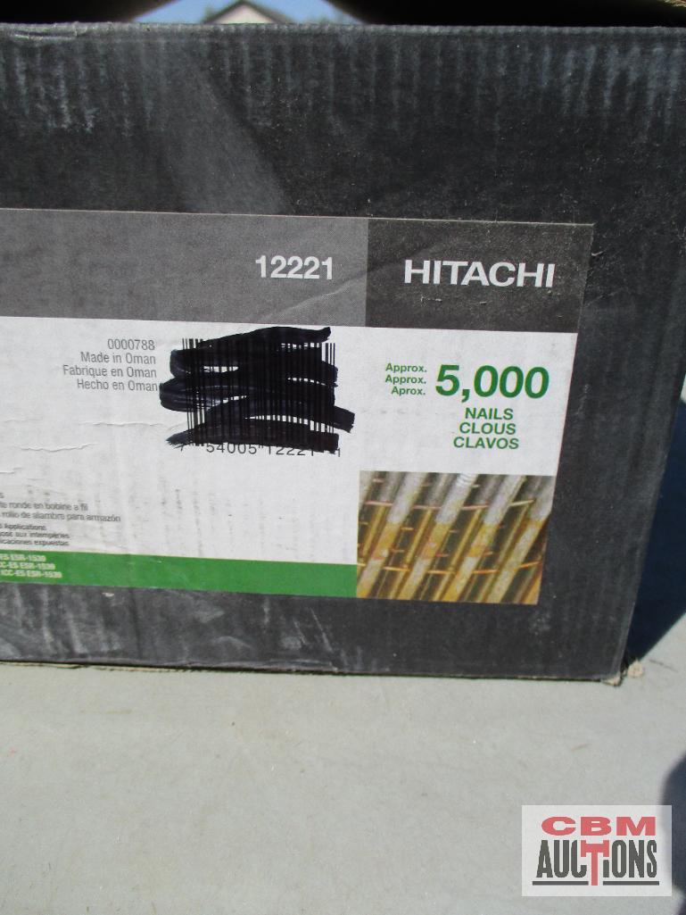 Hitachi 2-3/8" x .113 Wire Coil, Full Round Head, Bright Non-Coated, Smooth Shank,... Degree,