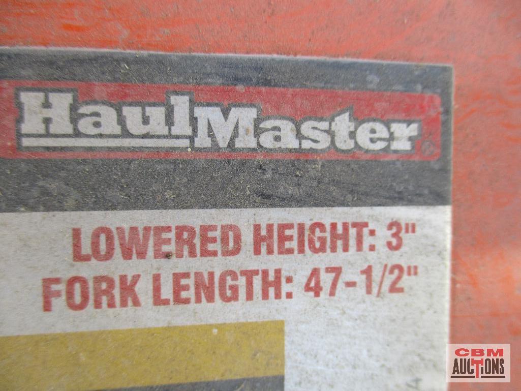 Haul Master 2.5 Ton Pallet Jack 5,000LB Capacity, 3 Position Control Lever... Lower Height: 3" Fork
